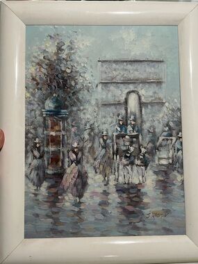 Beautiful Oil Painting of A Paris Scene